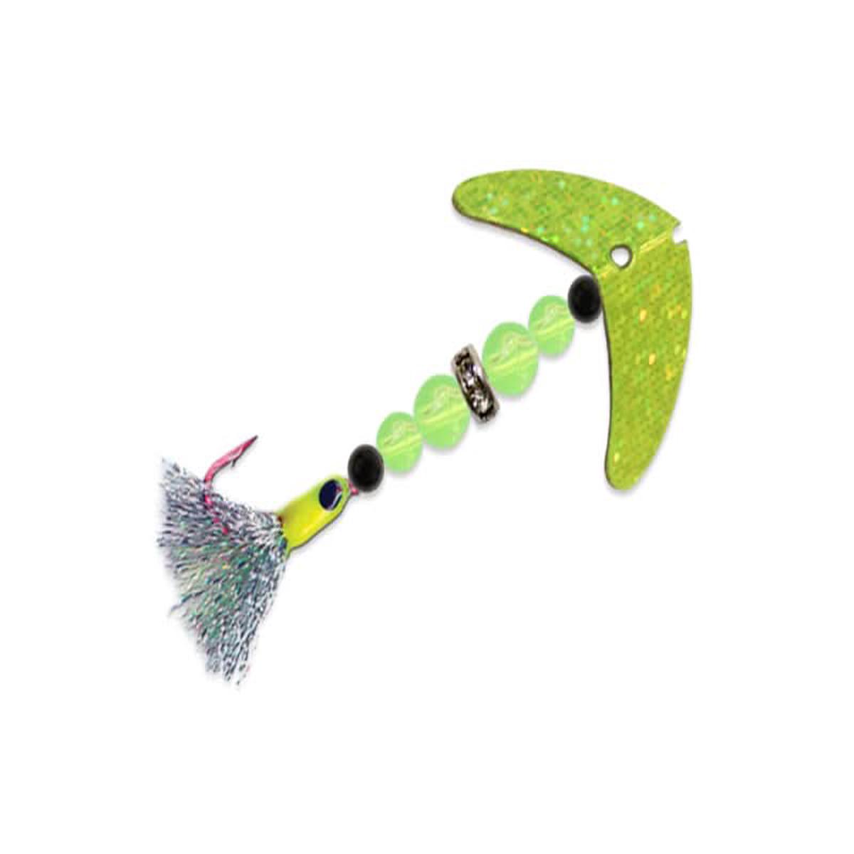Wedding Ring Pro Glo Size 6 Chartreuse Sparkle/Black/Chartreuse
