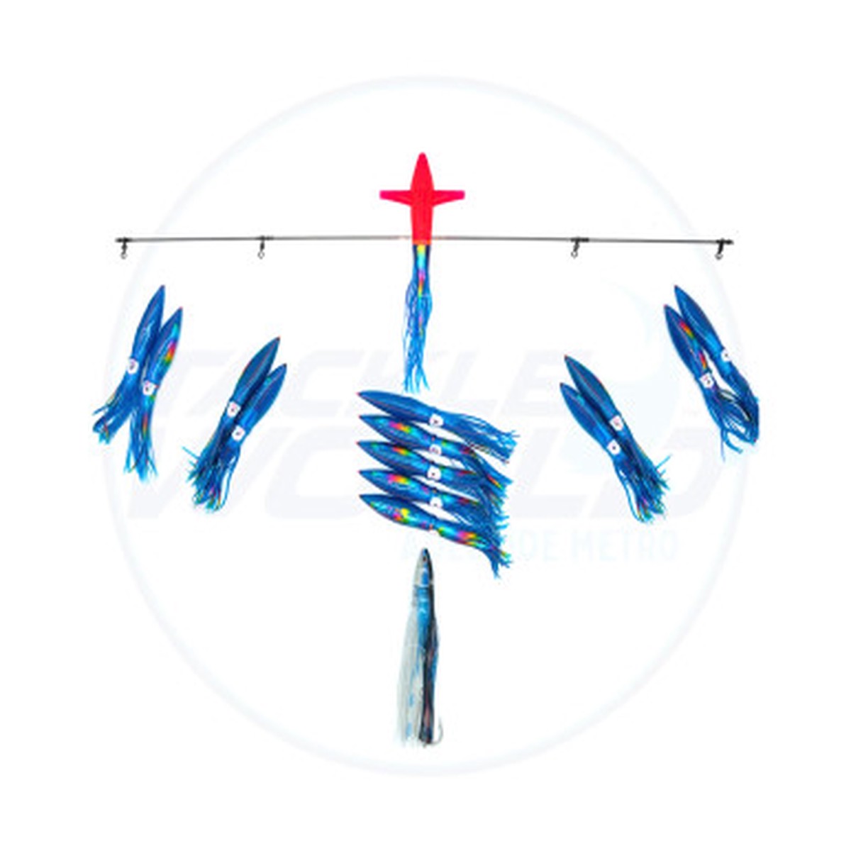 Chatter Lures X SLC Spreader Bar 36" - Blue Parrot Squid
