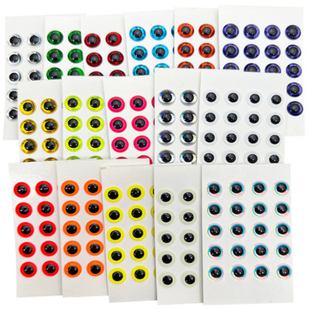 3-D Adhesive Lure Eyes - 3/16"