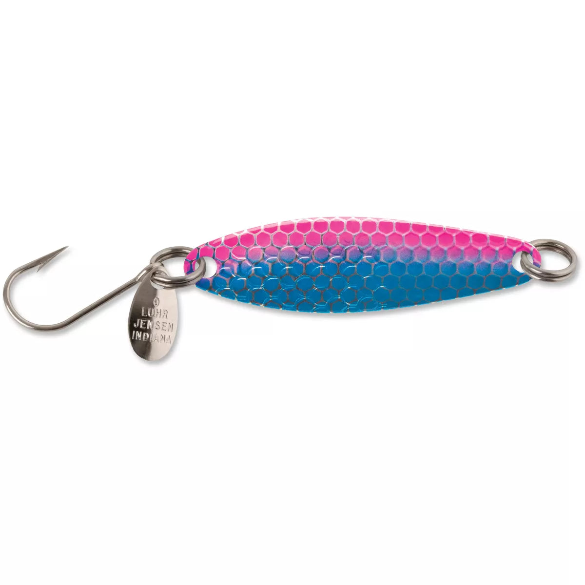Luhr-Jensen Needlefish 3 (2 1/2") Thin-Blade Spoon Fishing Lure (Blue/Pink/Hot Scale)