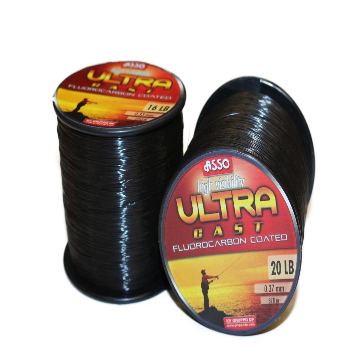 Asso Ultra Cast Flourocarbon Coated Mono - Black