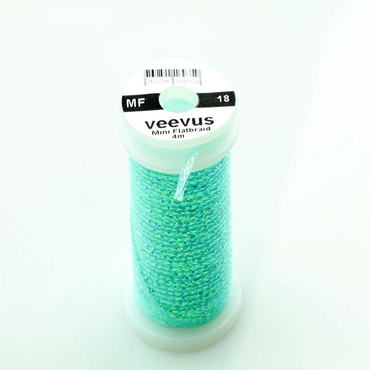 Veevus Mini Flatbraid - Teal Blue Pearl