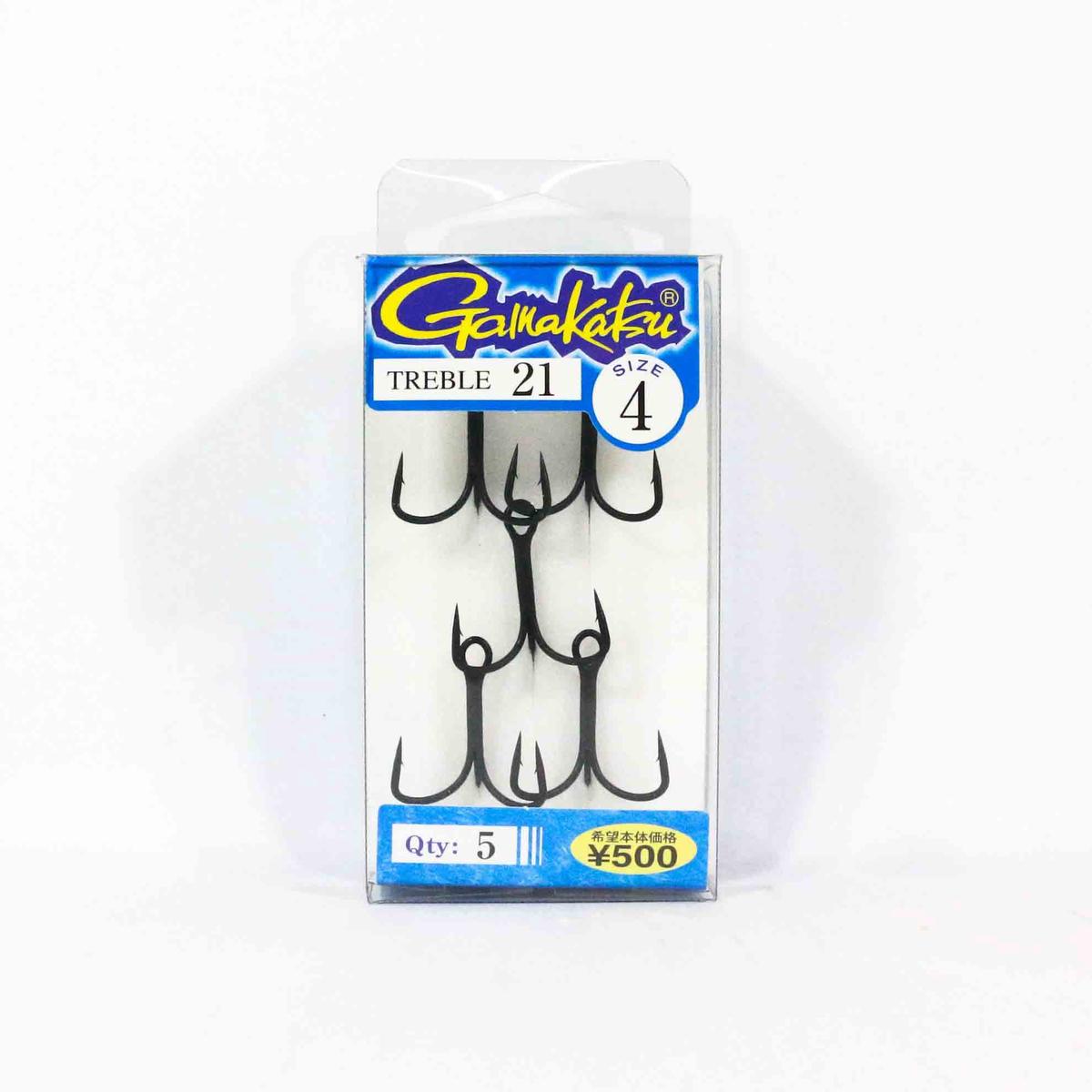 Gamakatsu 66238 Treble Hook Treble 21 ZS-B Size 4 ,5 Per pack (1033)