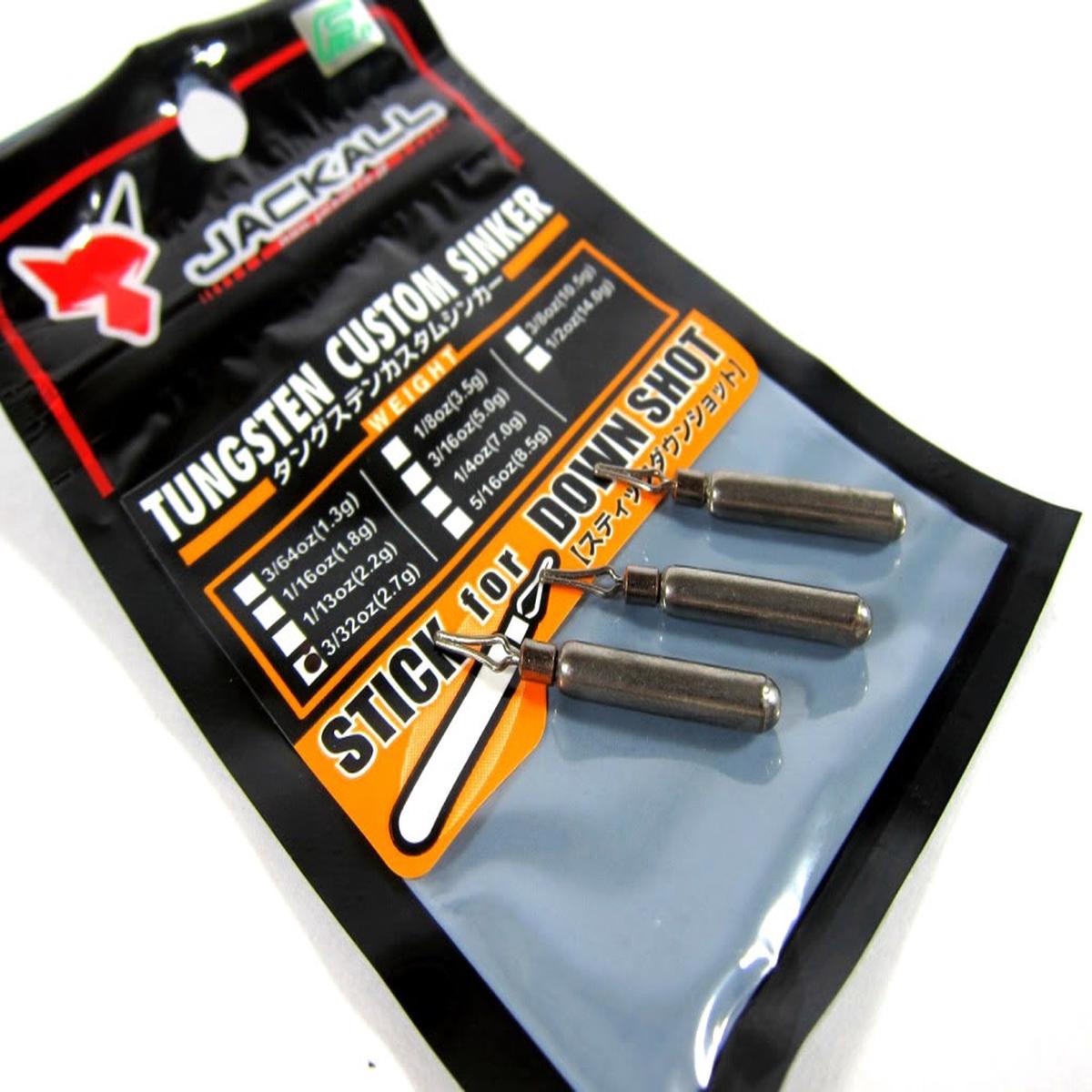 Jackall Tungsten Sinker Stick for Down Shot 2.7 grams 3/32 Oz (7217)