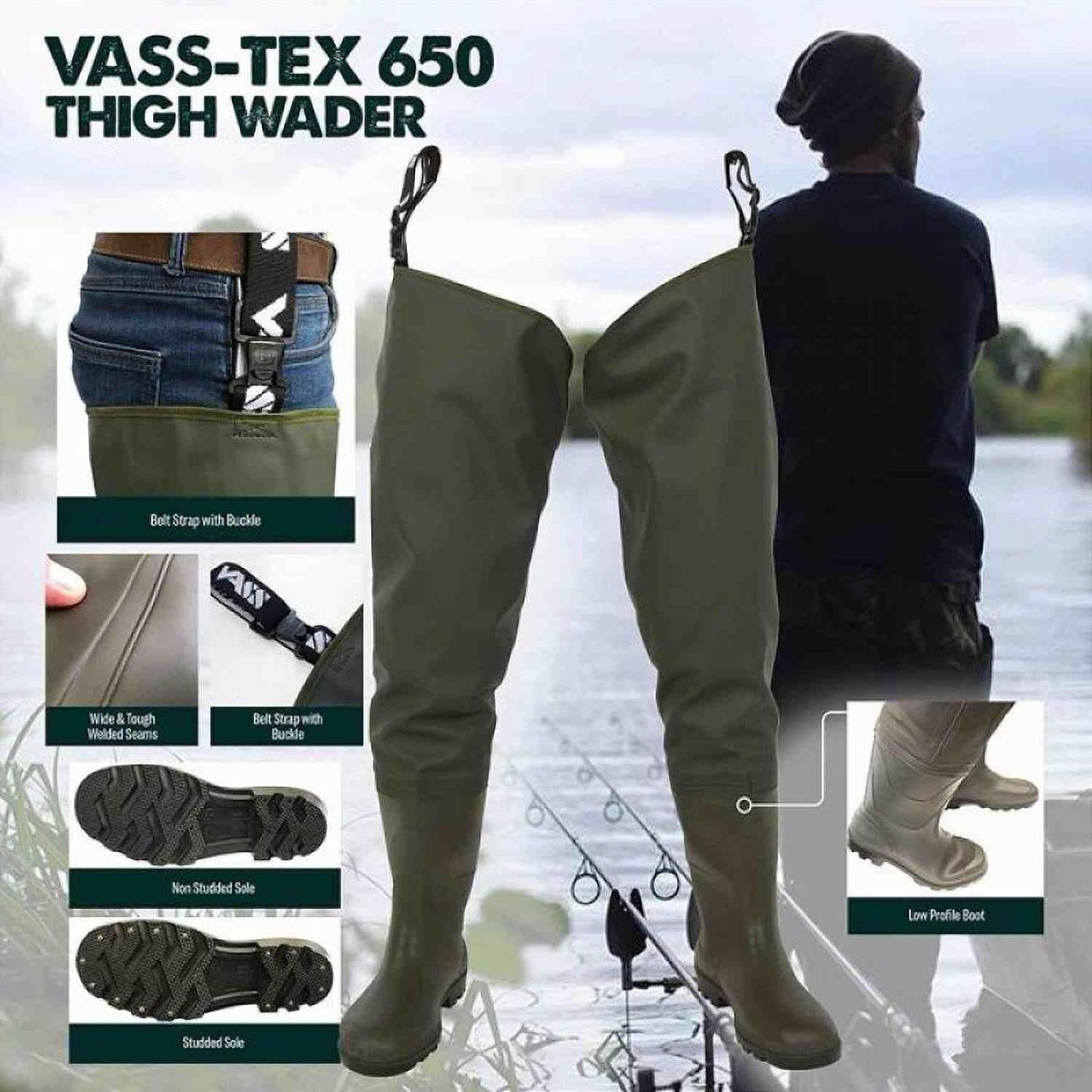 Vass Vass-Tex 650 Series Thigh Wader - Studded