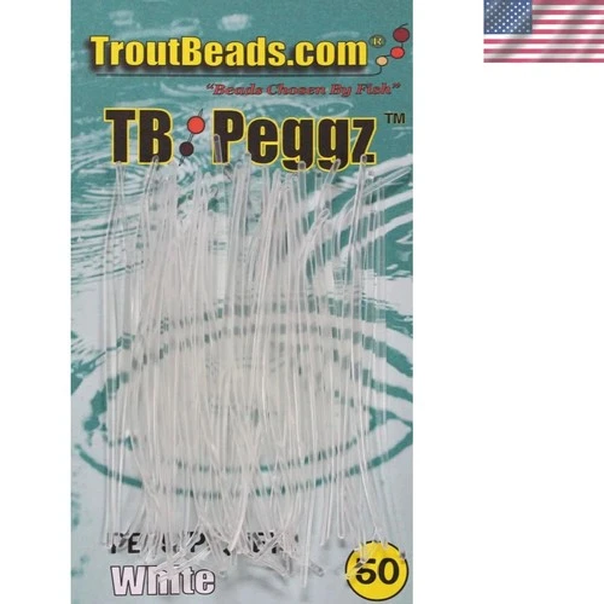 100 Uses with 50 Translucent White Rubber Fishing Pegs - Essential Gear