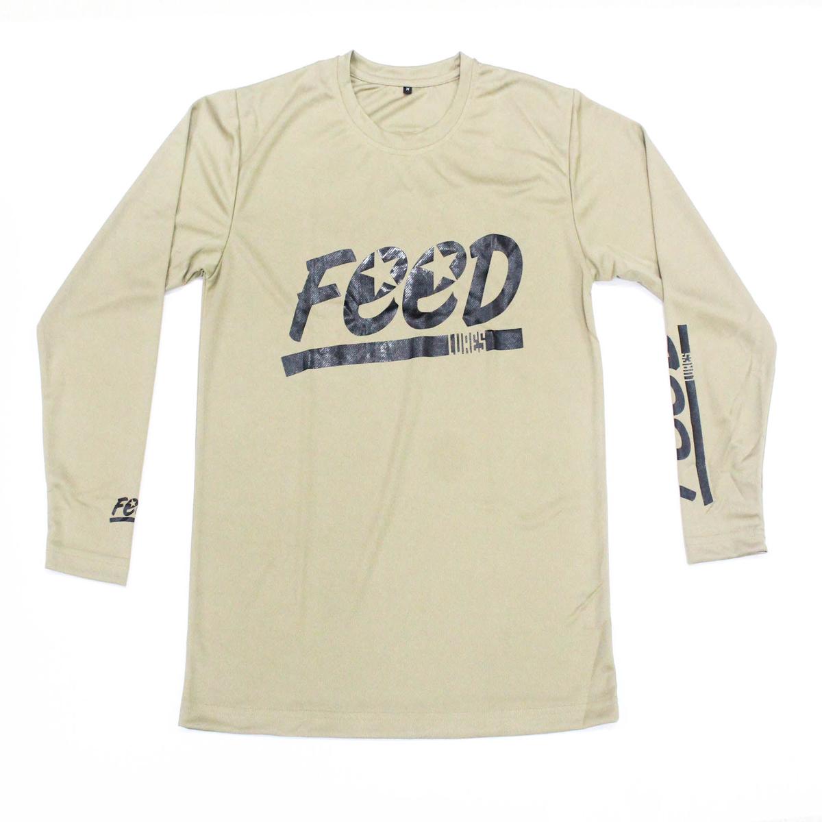 Feed T-Shirt Dry Fit Long Sleeve Size XL Sand (8050)