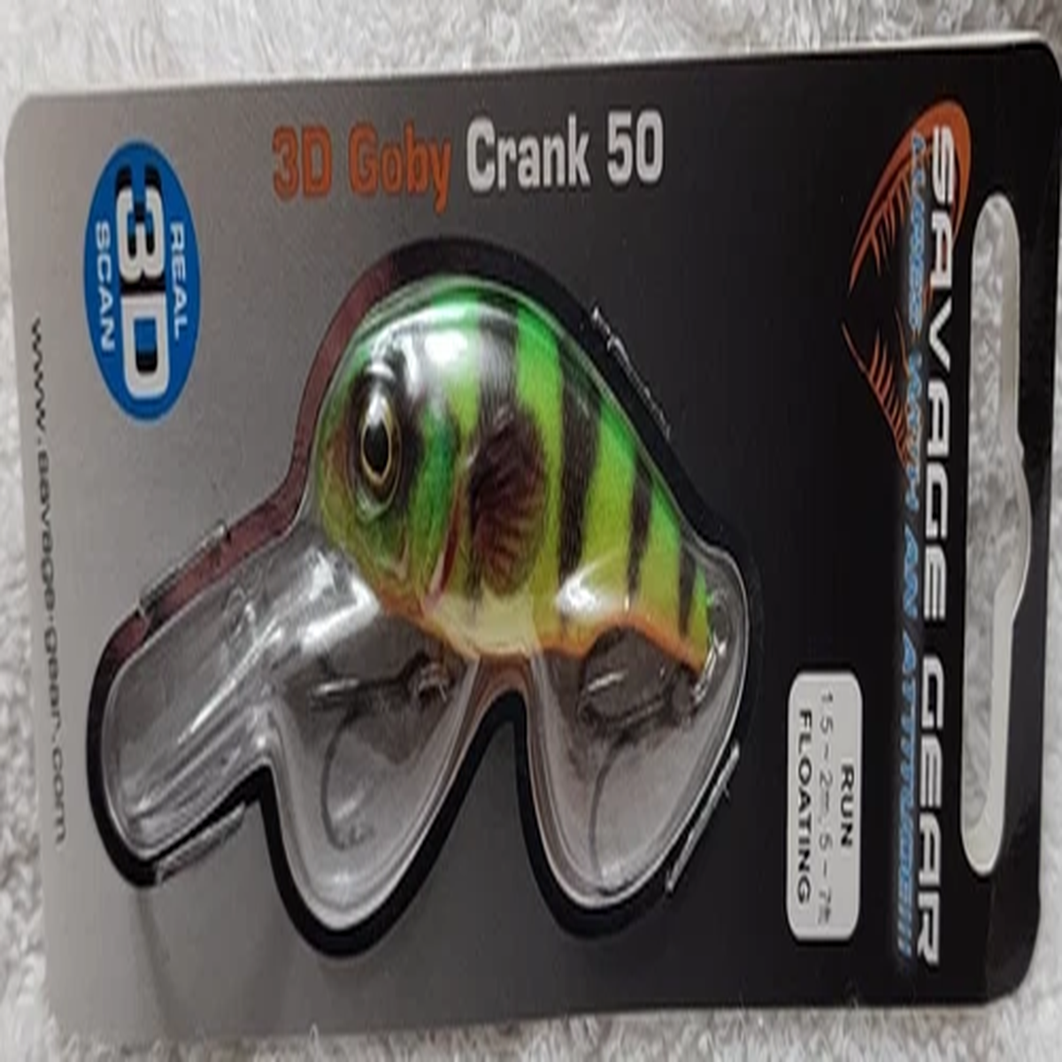 NEW Savage Gear 3D Goby Crank 50 Fire Tiger Dives 5-7' 1/4oz 2"