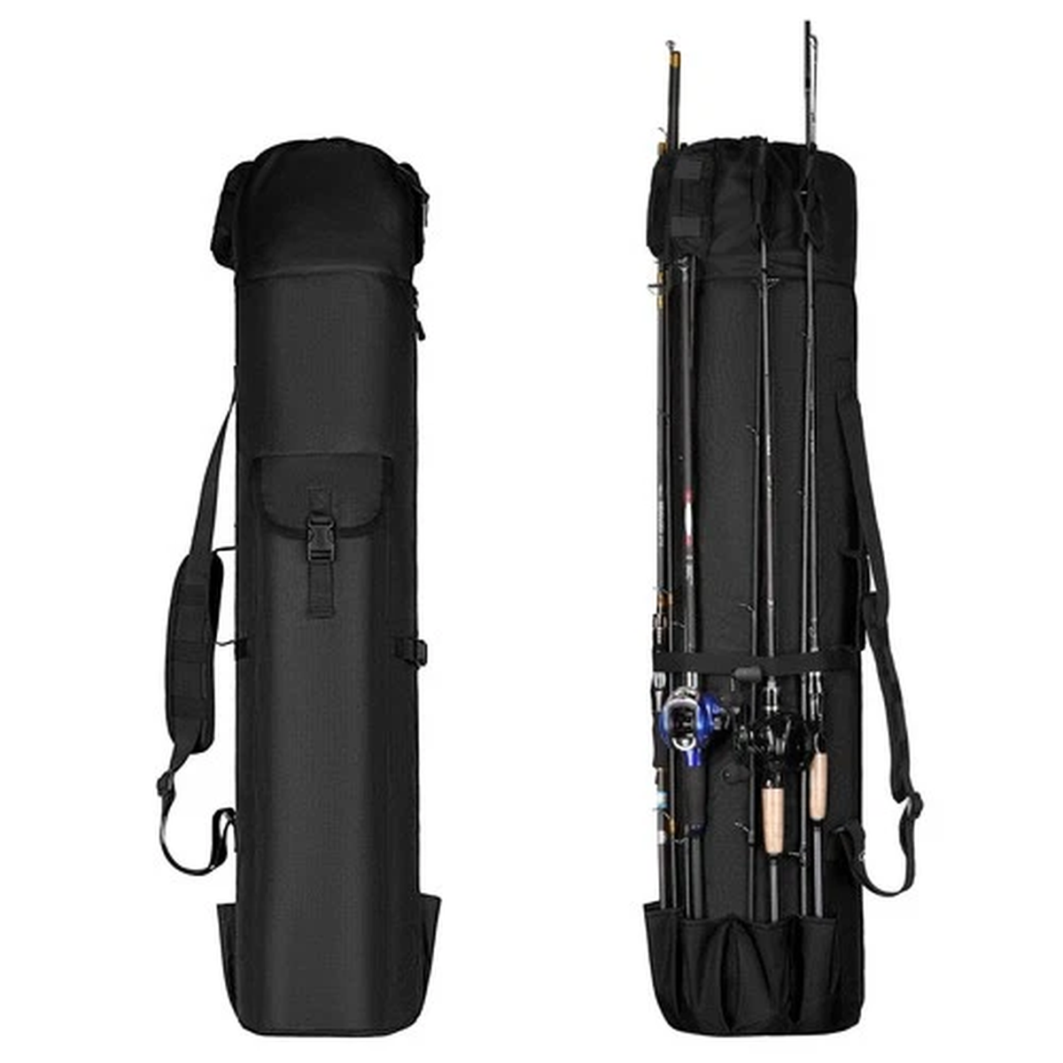Fishing Rod Bag, Pole Bag Reel Organizer Rod Case Storage for Gear, Tackle, T...