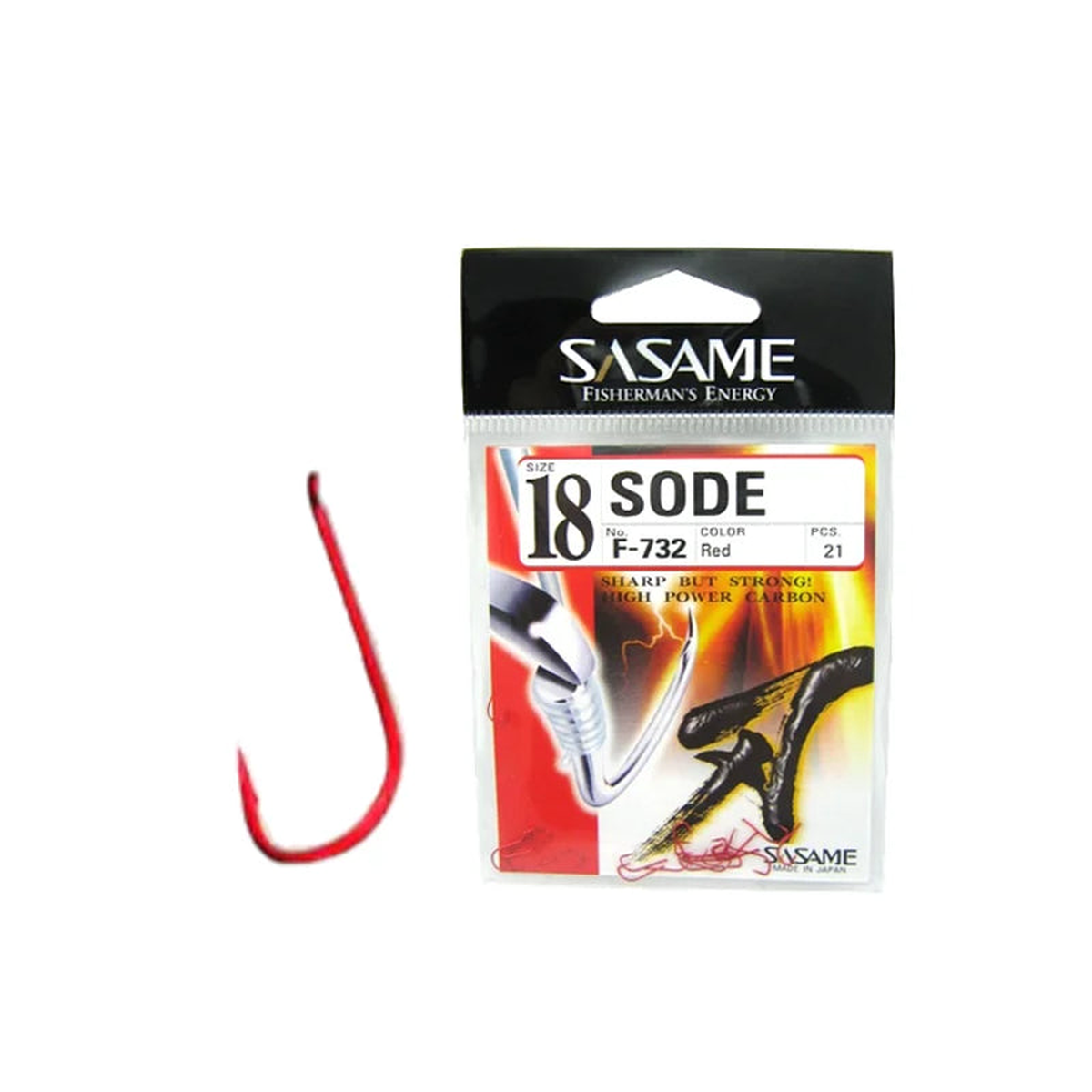 Sasame Sode Red Fishing Hooks Precision Japanese Craftsmanship