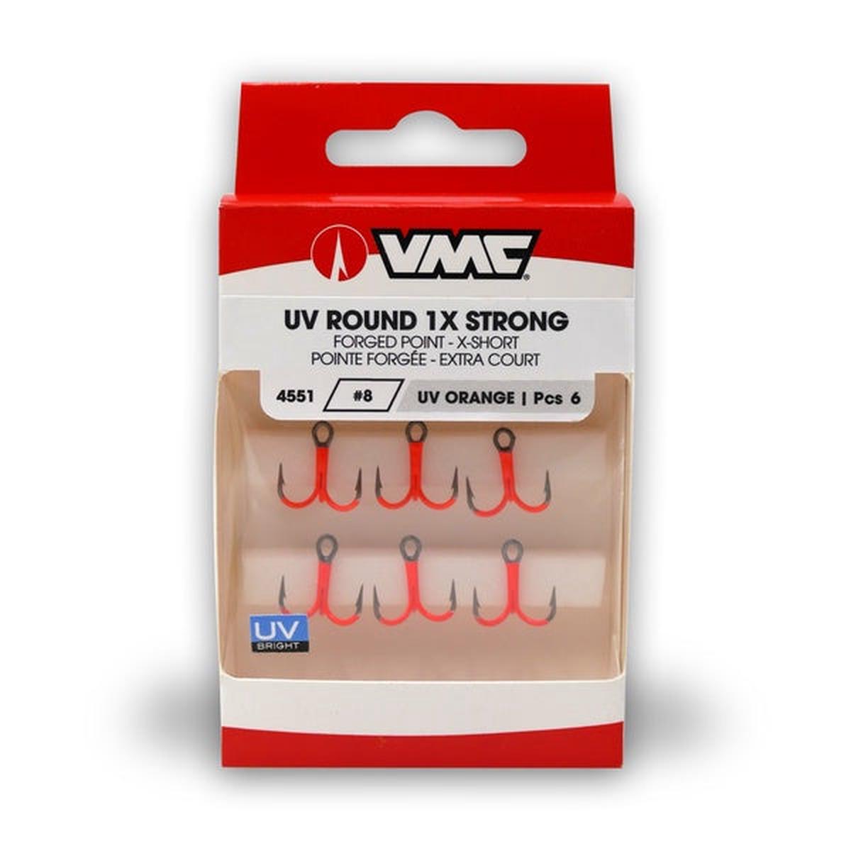 VMC 4551UV Orange Round 1X Strong Hooks