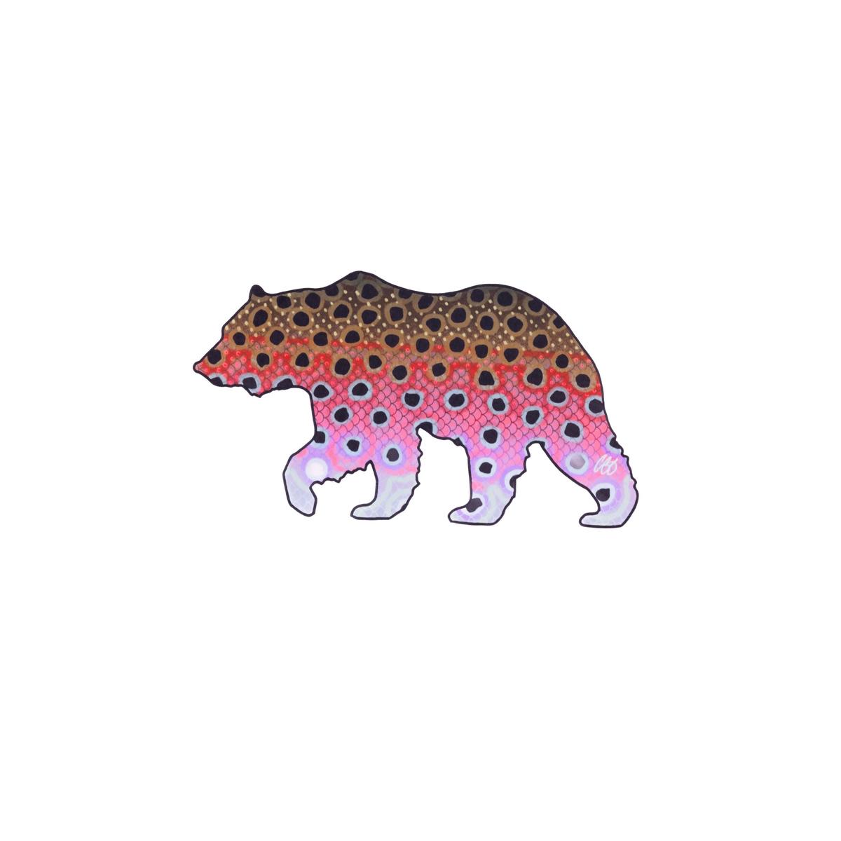 Underwood Bear - Rainbow Sticker