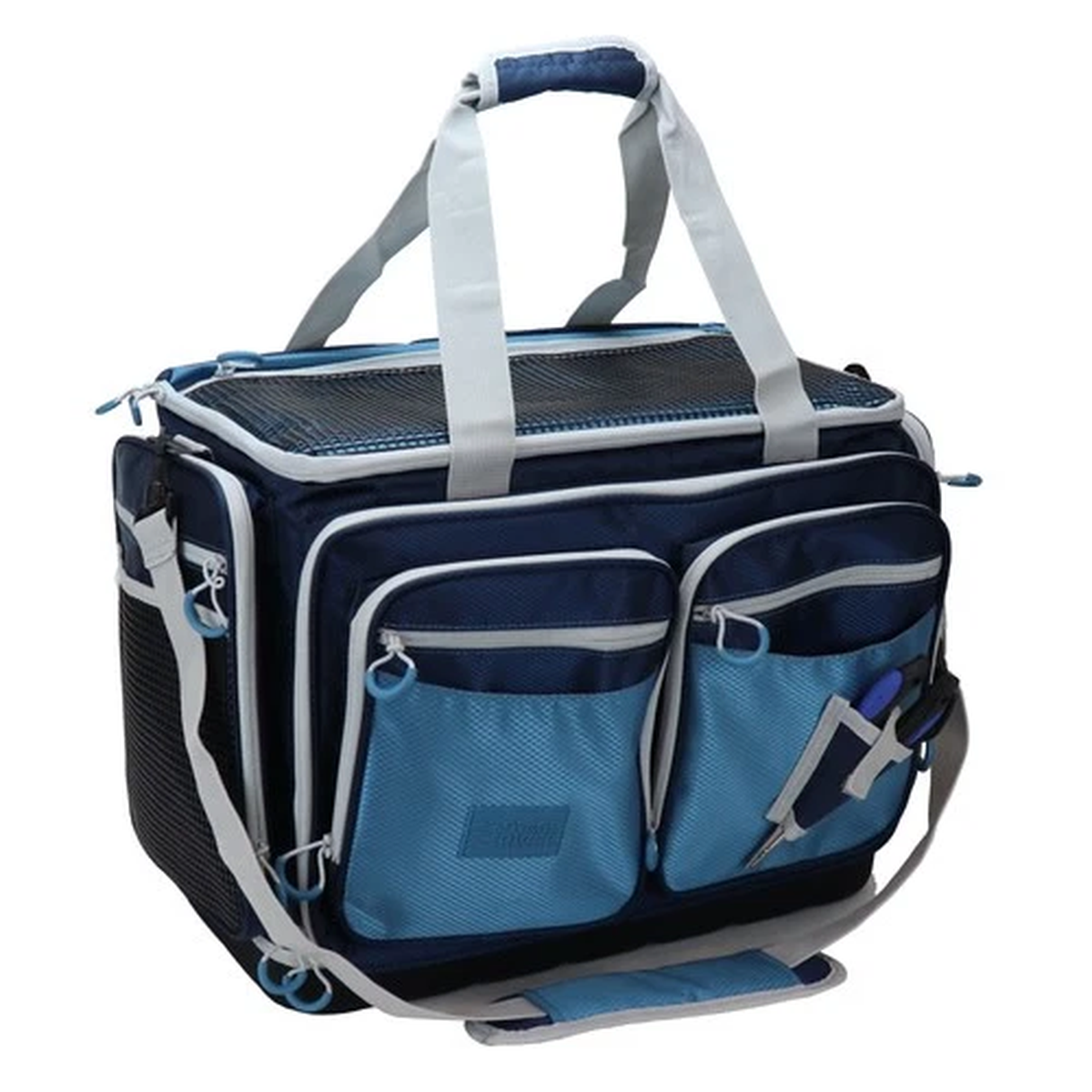 Osage River Large Saltwater Resistant Fishing Tackle Bag Waterproof Bottom Navy