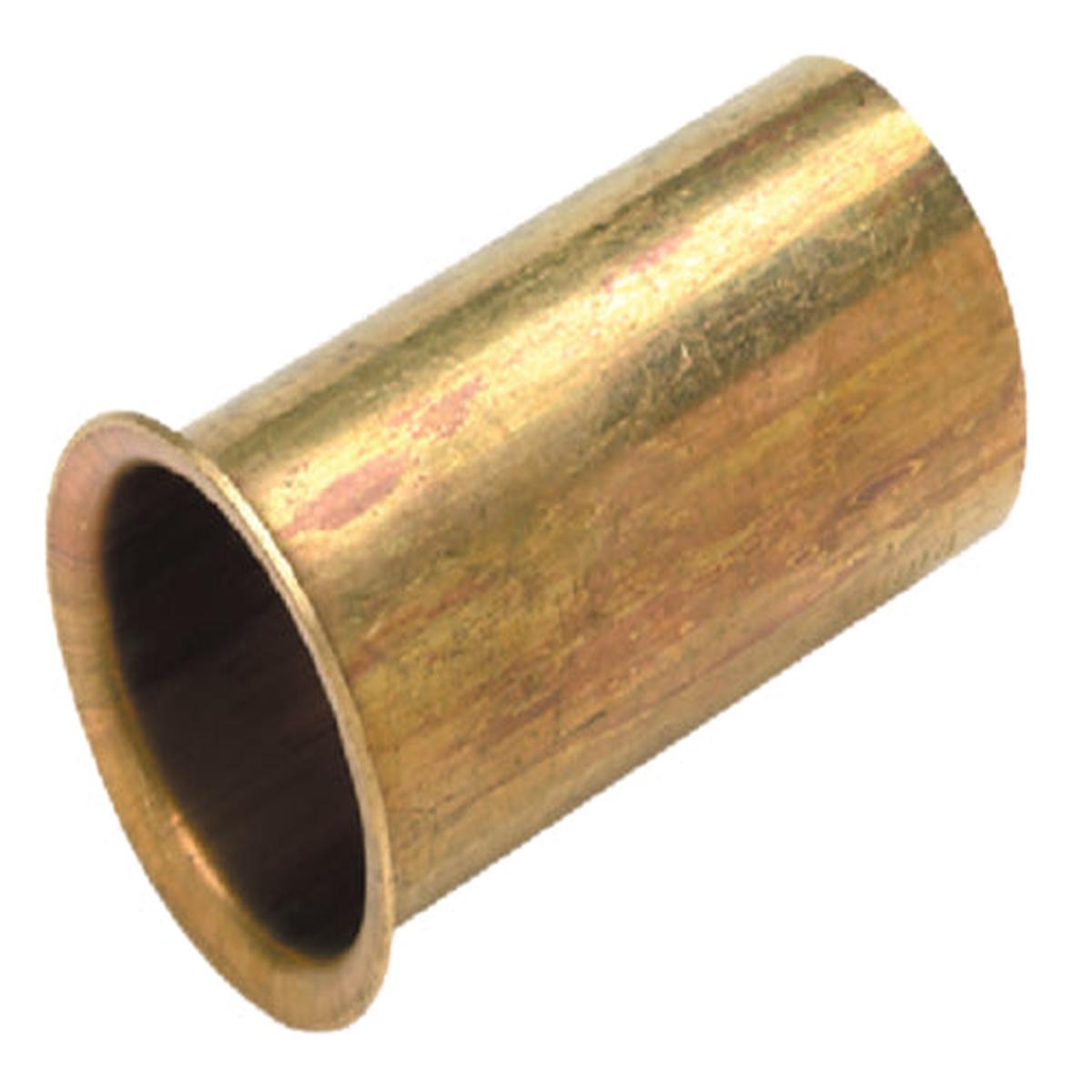 SeaChoice Brass Drain Tube, 3" inch Long, 1 inch ID, 90-Degree Flange on One End.