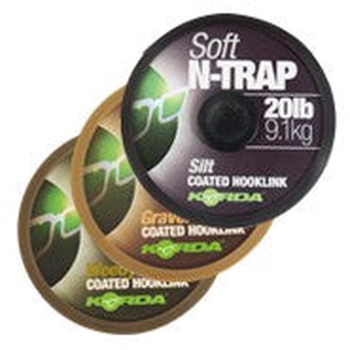 Korda N-Trap Gravel Brown Soft Coated Braid Hook Link