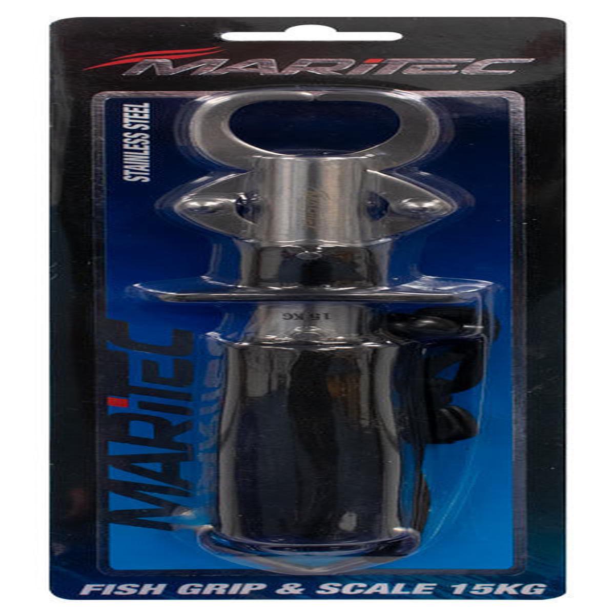 Maritec Stainless Steel Fish Lip Grips with 15kg Scale MA107A