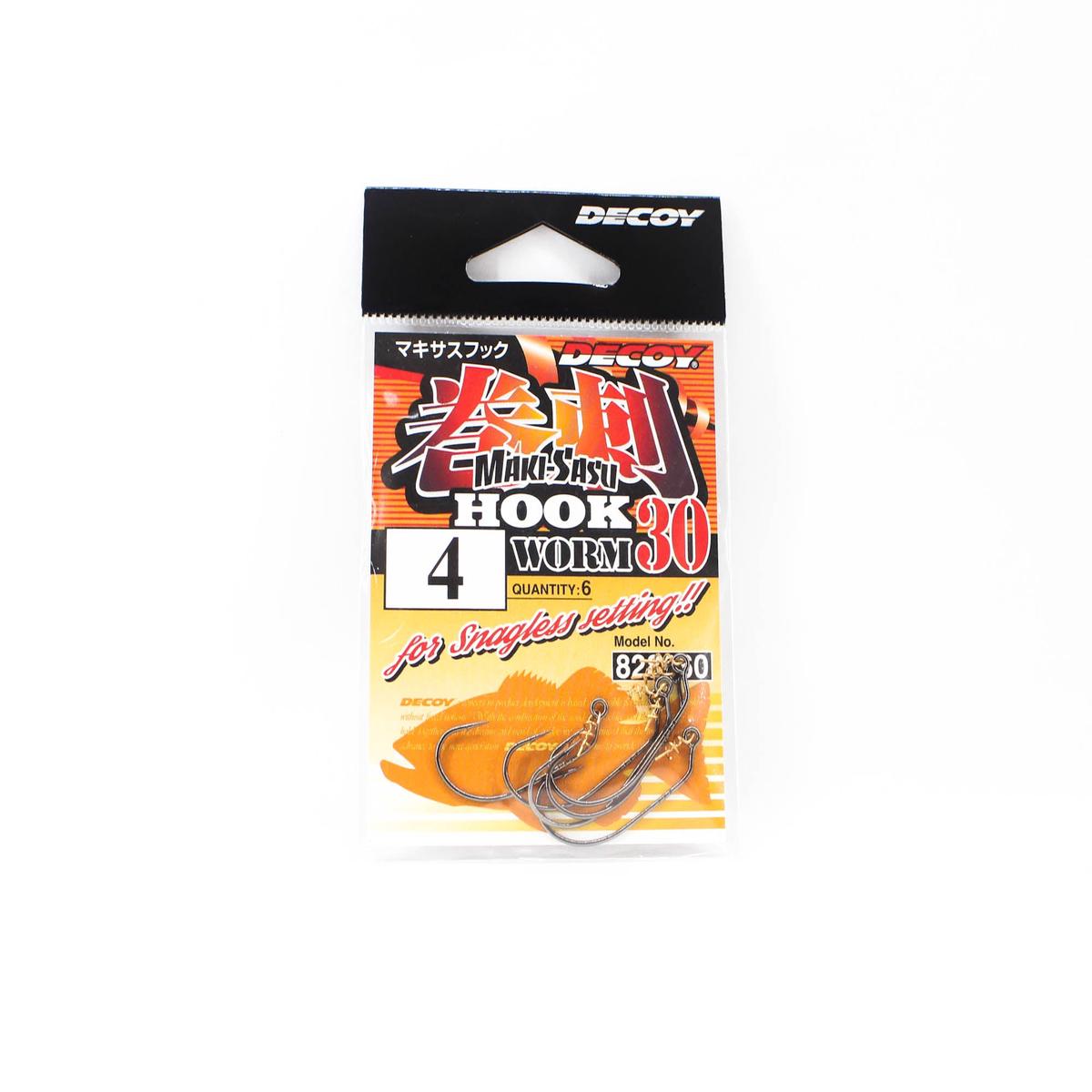 Decoy Worm 30 Makisasu Worm Hooks Size 4 (8960)
