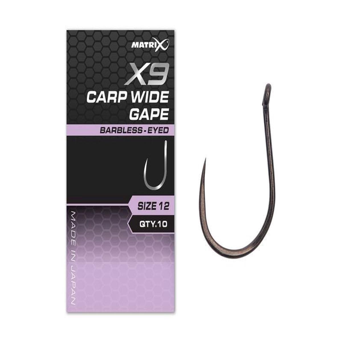 Matrix X9 Carp Wide Gape Hooks