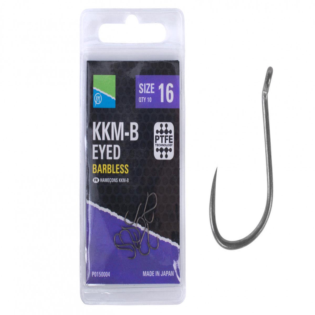 Preston Innovations KKM-B Barbless Eyed Hooks