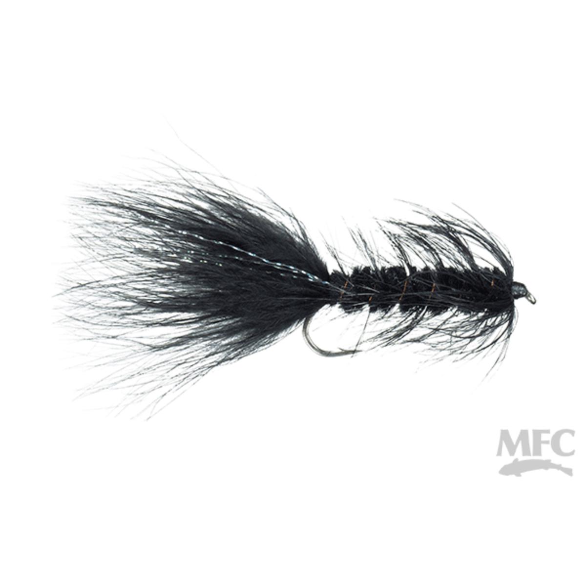 Black Woolly Bugger Streamer Fly