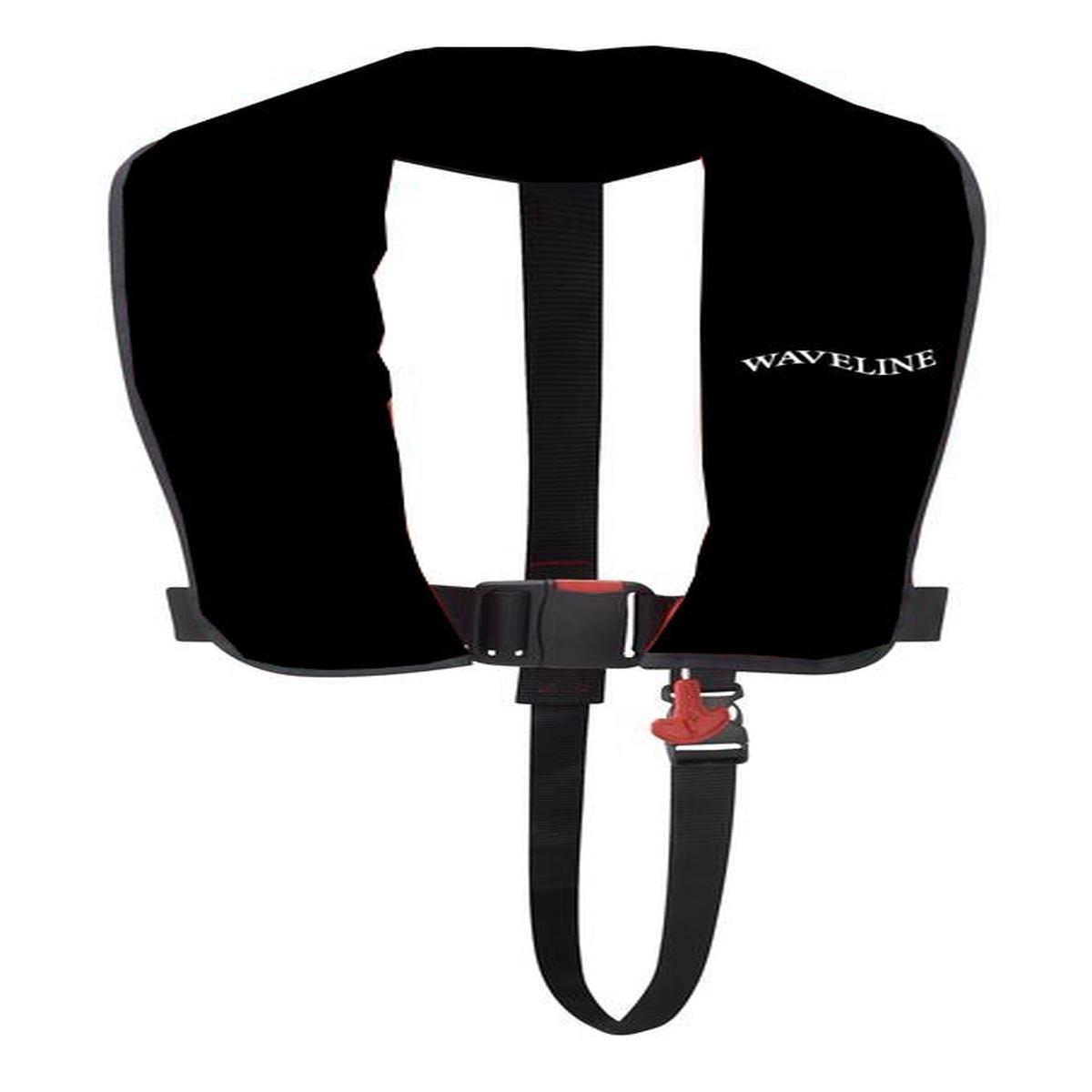 WAVELINE 165N ISO Black Auto Life Jacket With Waist Belt UML MK5