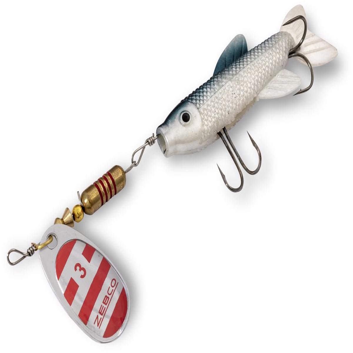 Zebco Trophy Z-Spin Minnow Size #3 Silver Red Stripes 11g