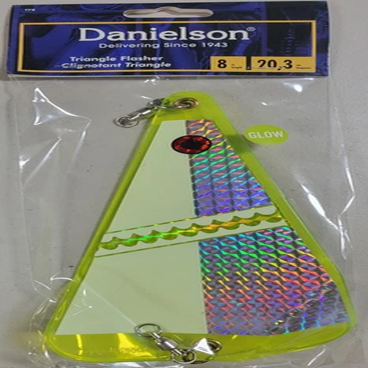 Danielson 8" Triangle Flashers, Glow Flash TF8116 NEW!