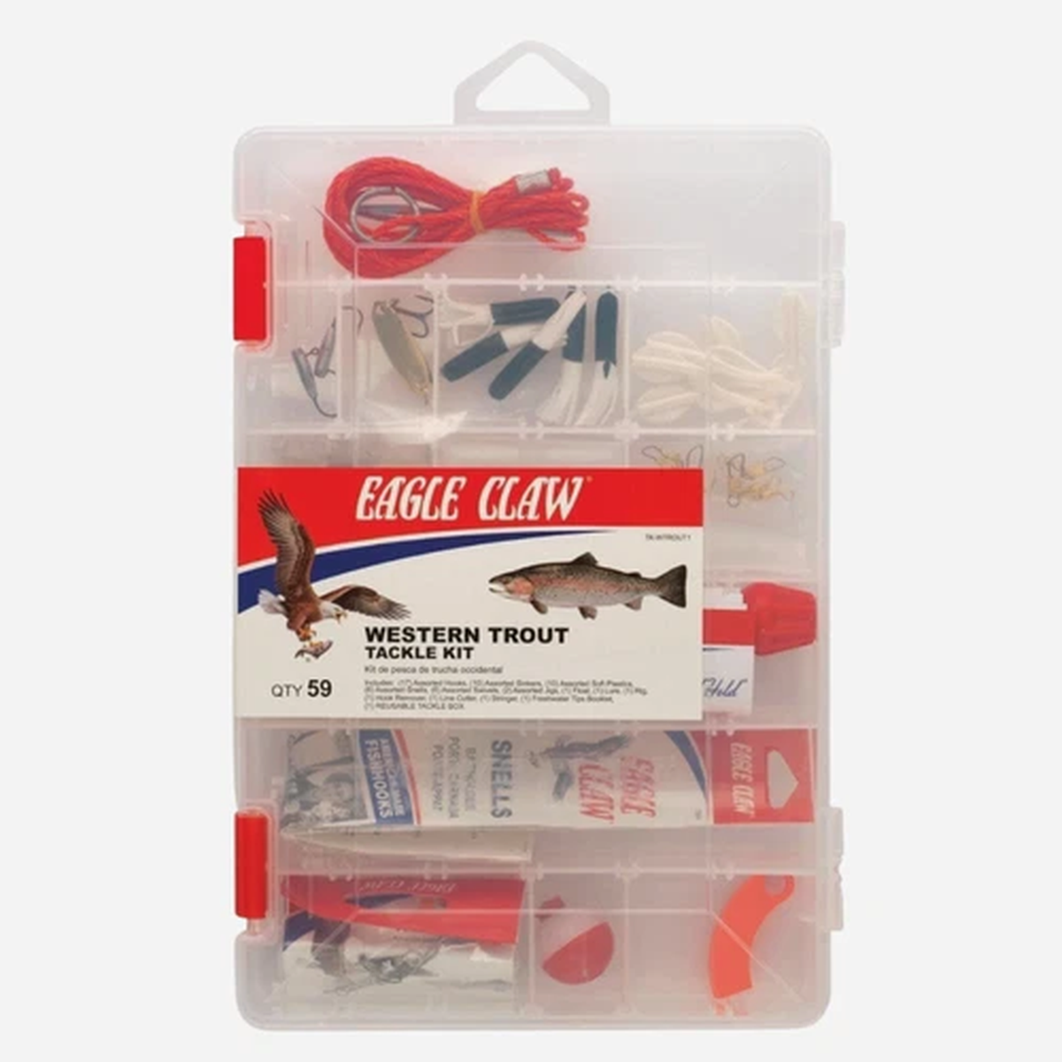 Eagle Claw Western Trout Tackle Kit - 59 Piece Set