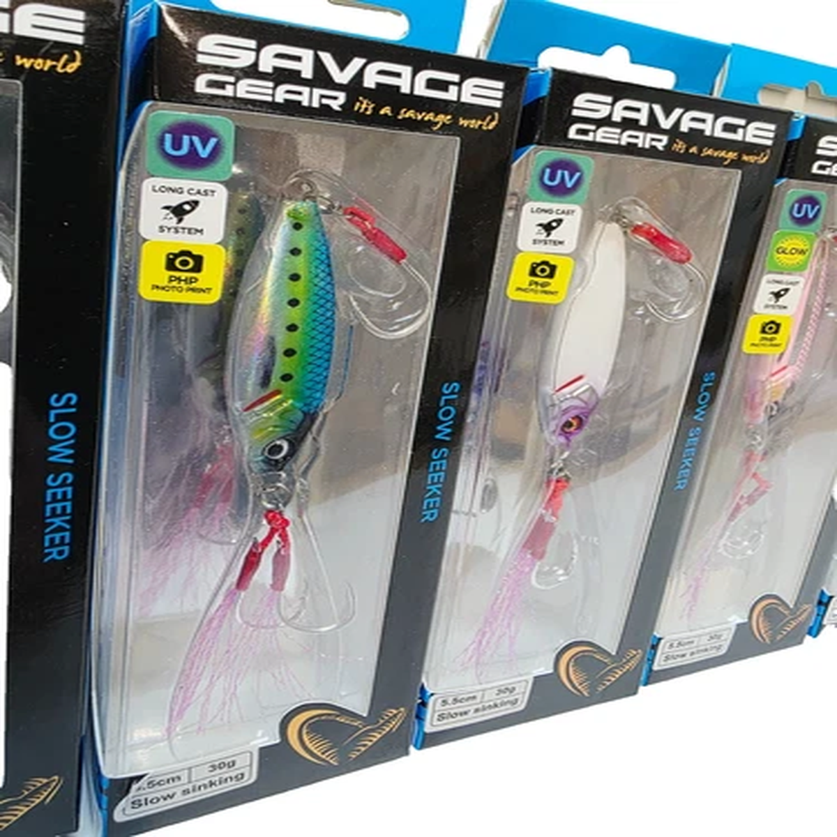 Savage Gear SLOW Seeker Seabass Saltwater Fishing Jig Lures - 40g