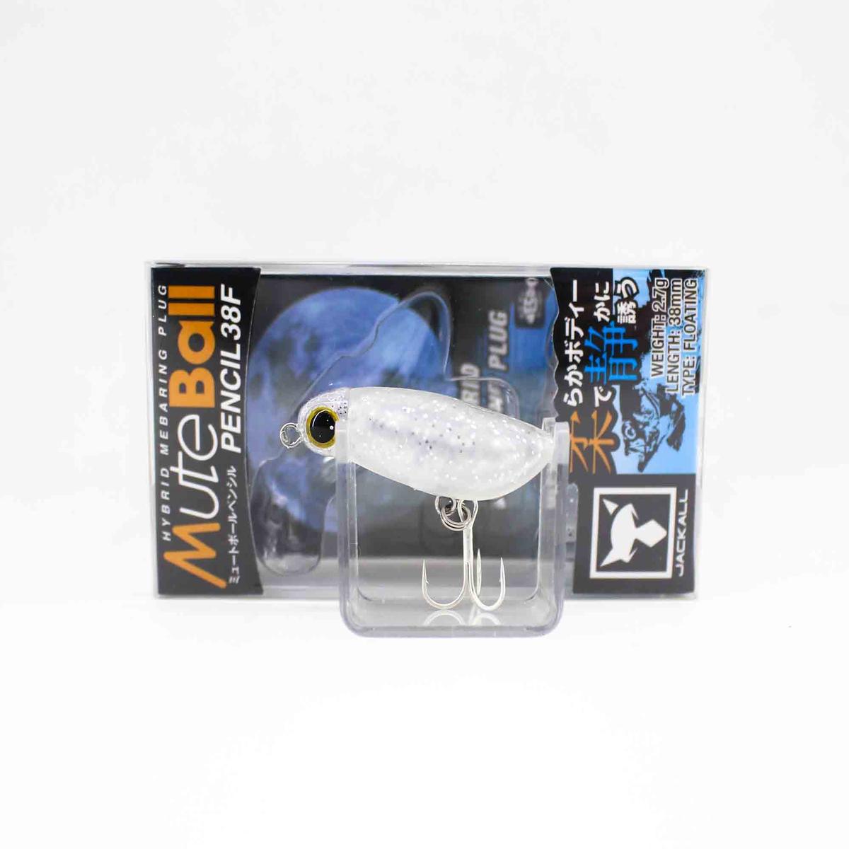 Jackall Mute Ball Pencil 38F Floating Lure Clear Silver Lame (4955)