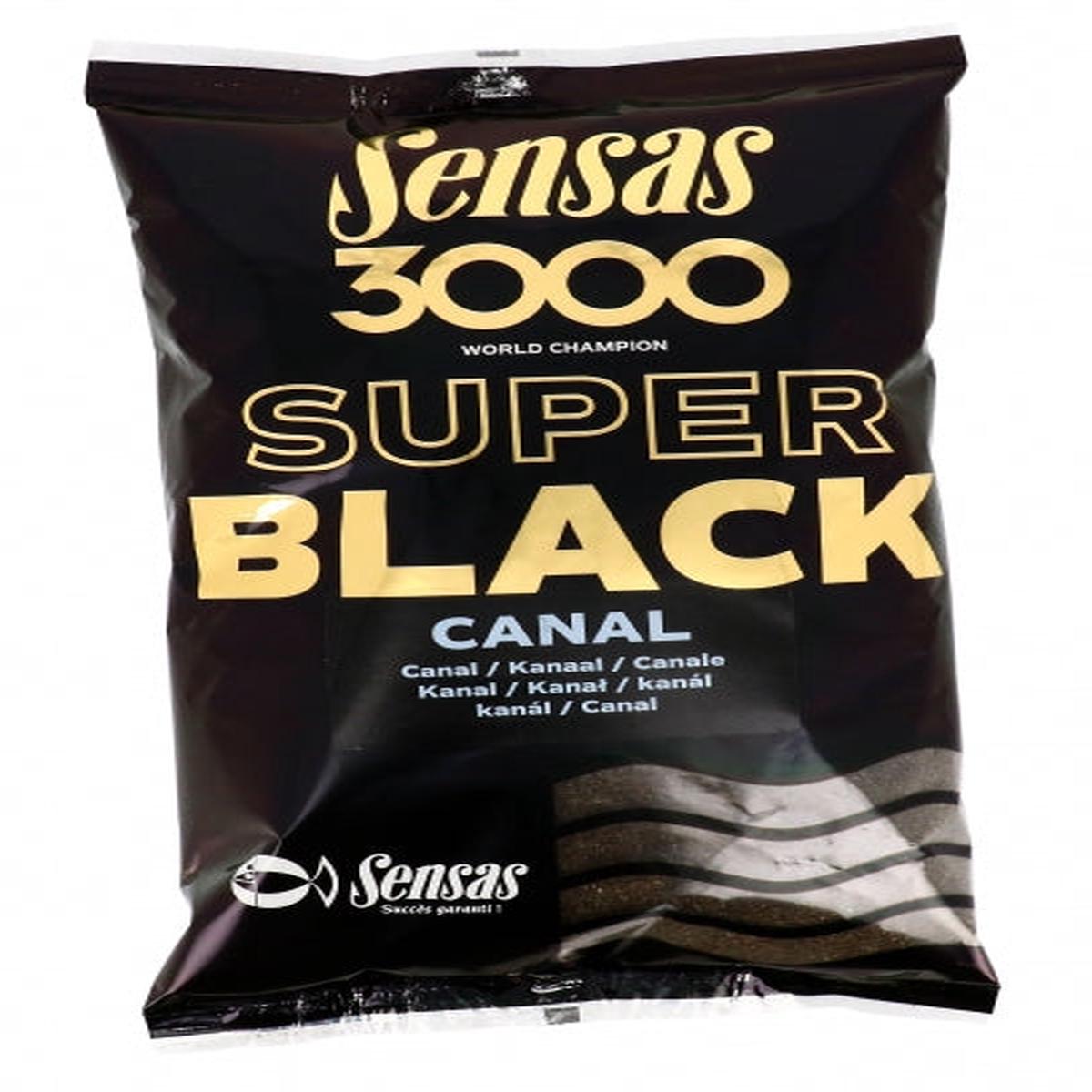 Sensas 3000 Super Black Canal 1kg