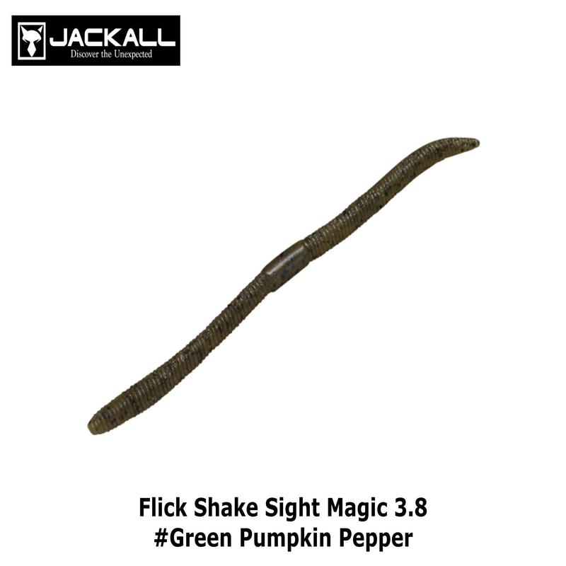 Jackall Flick Shake Sight Magic 3.8 #Green Pumpkin Pepper