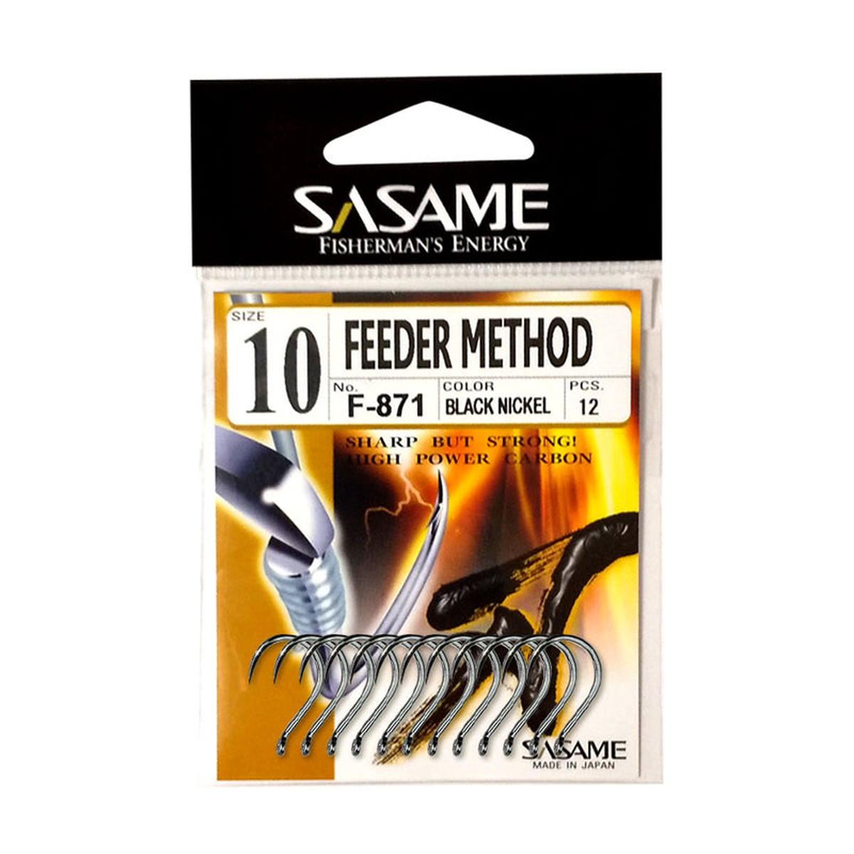 Sasame Feeder Hooks Black Nickel Finish (Made in Japan)