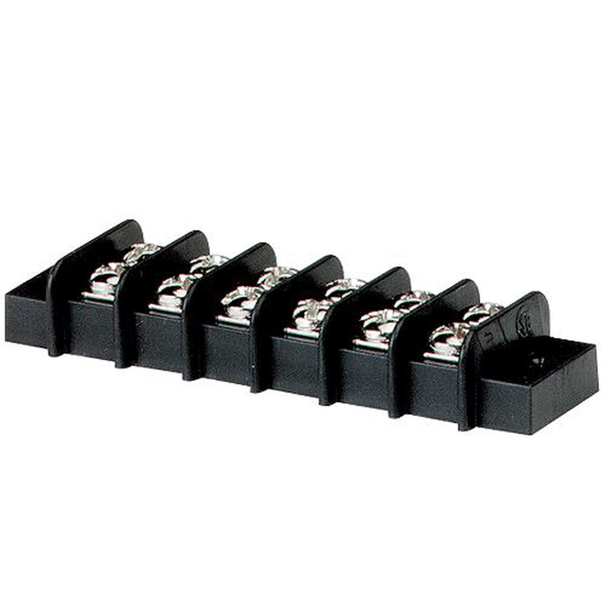 Blue Sea Ind. Terminal Black Connector 20 Amp. - 6 Circuit 2406.