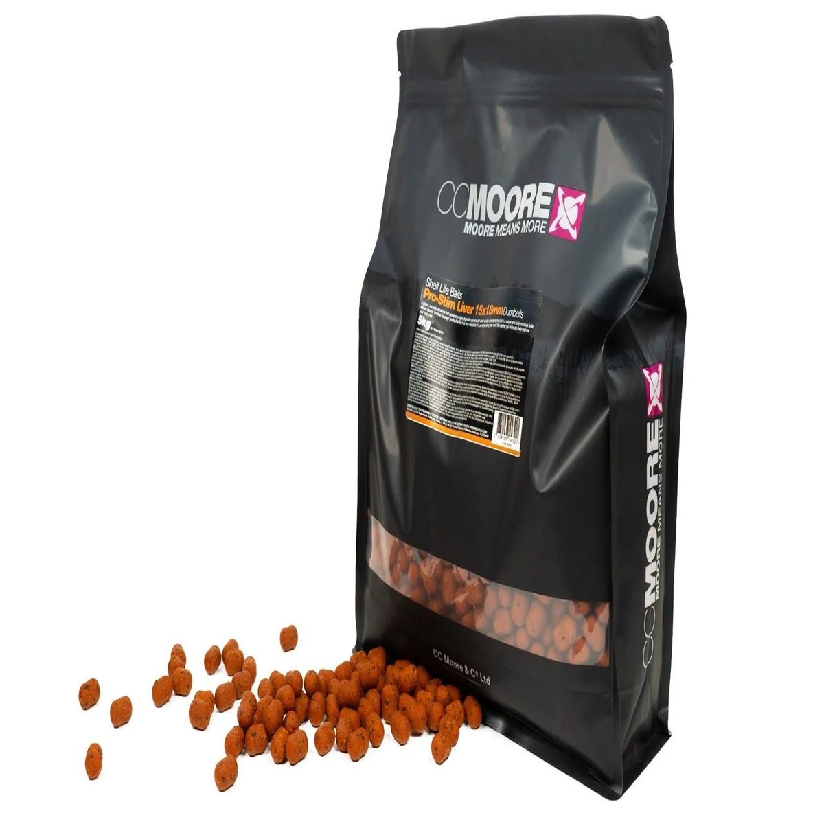 CC Moore Pro Stim Liver Shelf life Boilie 10x15mm Dumbells 1kg