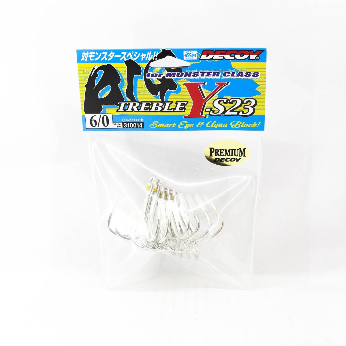 Decoy Y-S23 Treble Hook Heavy Duty Big Size 6/0 (0014)