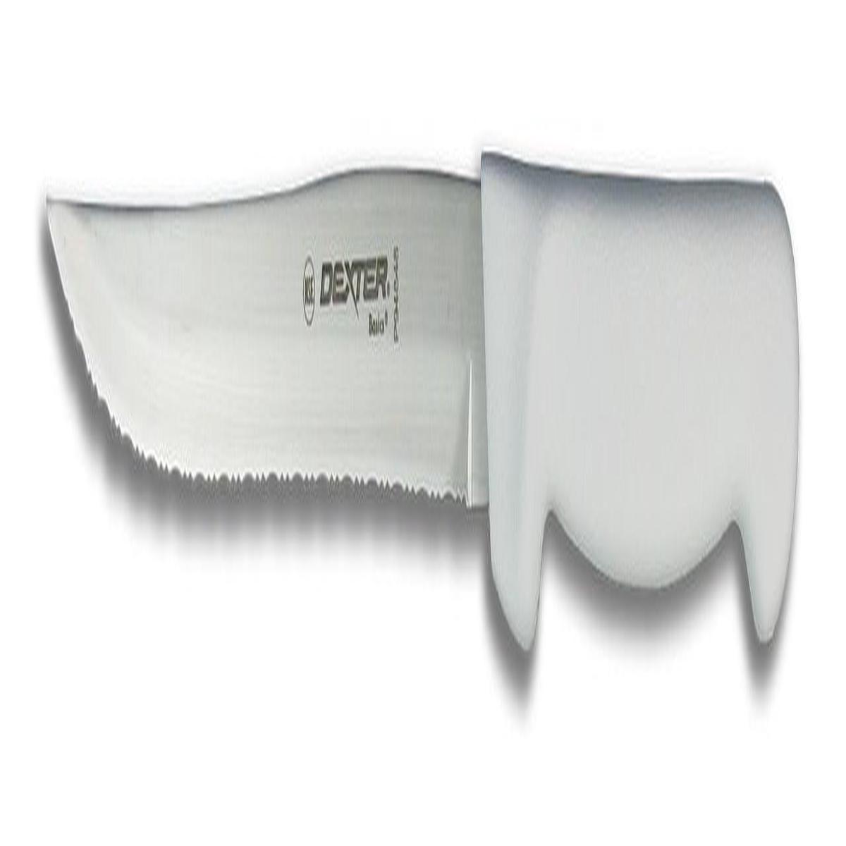 Dexter Russell Basics 8" Tiger Edge Utility Knife White Handle