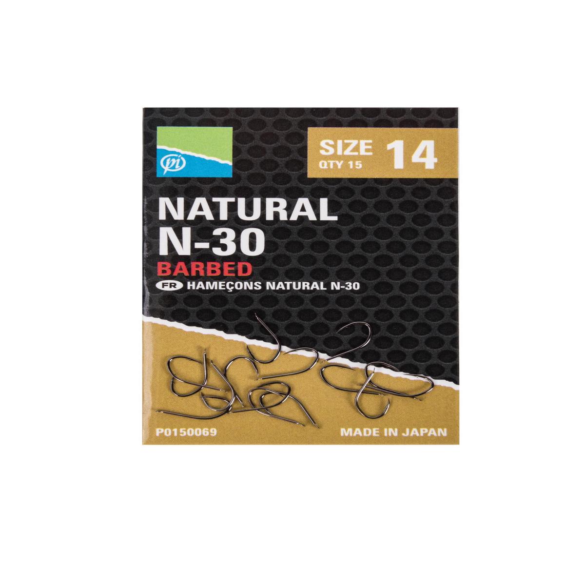 Preston Innovations Natural N30 Hooks