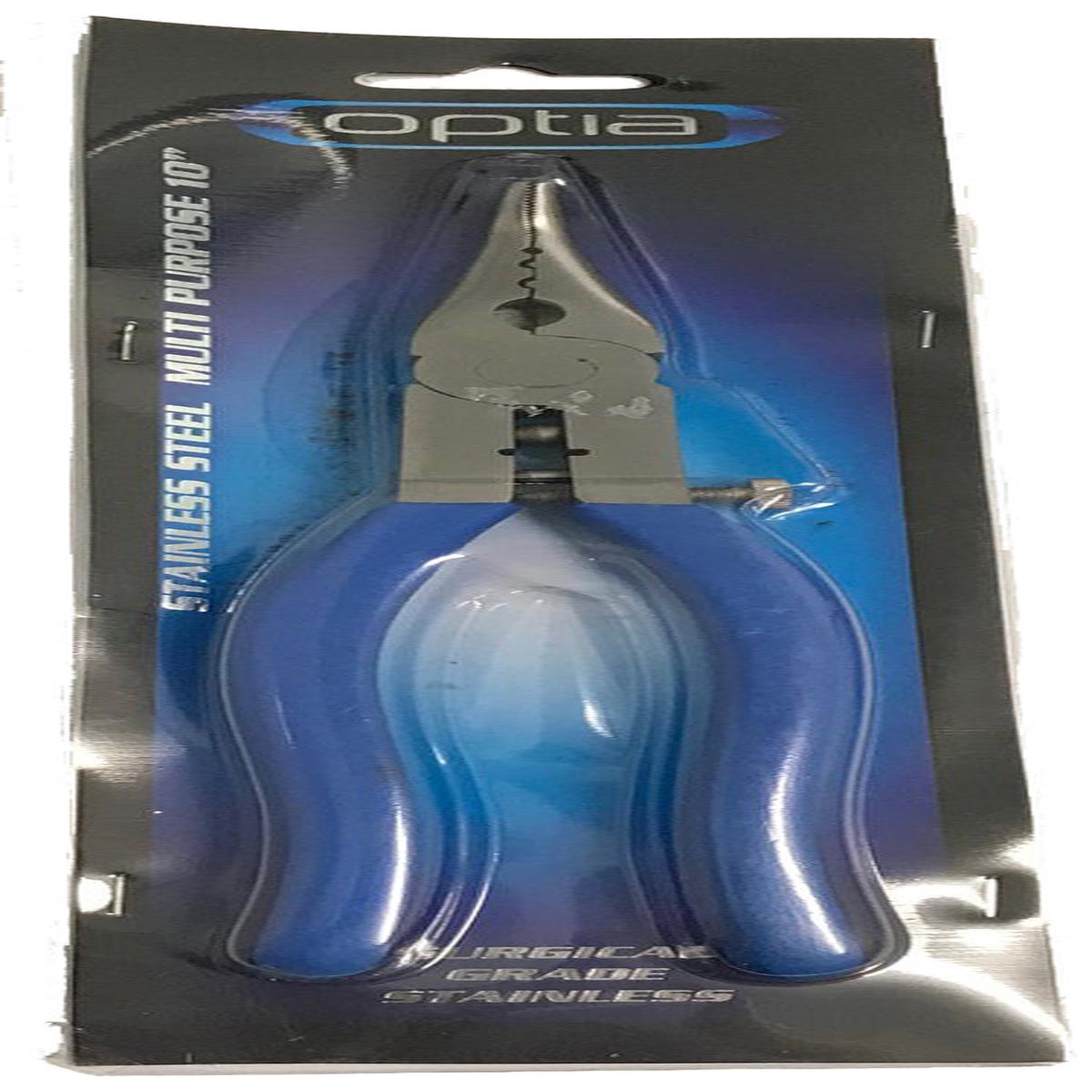 Optia OP129 Stainless Steel Premium 10in Multi Purpose Pliers With Hook Ganging Cones