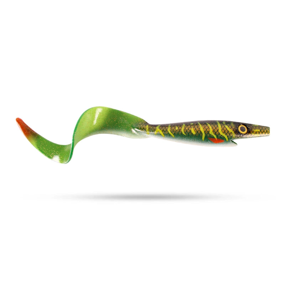 Strike Giant Pig Tail 40cm 130g #MN3 Green Motoroil Pike UV