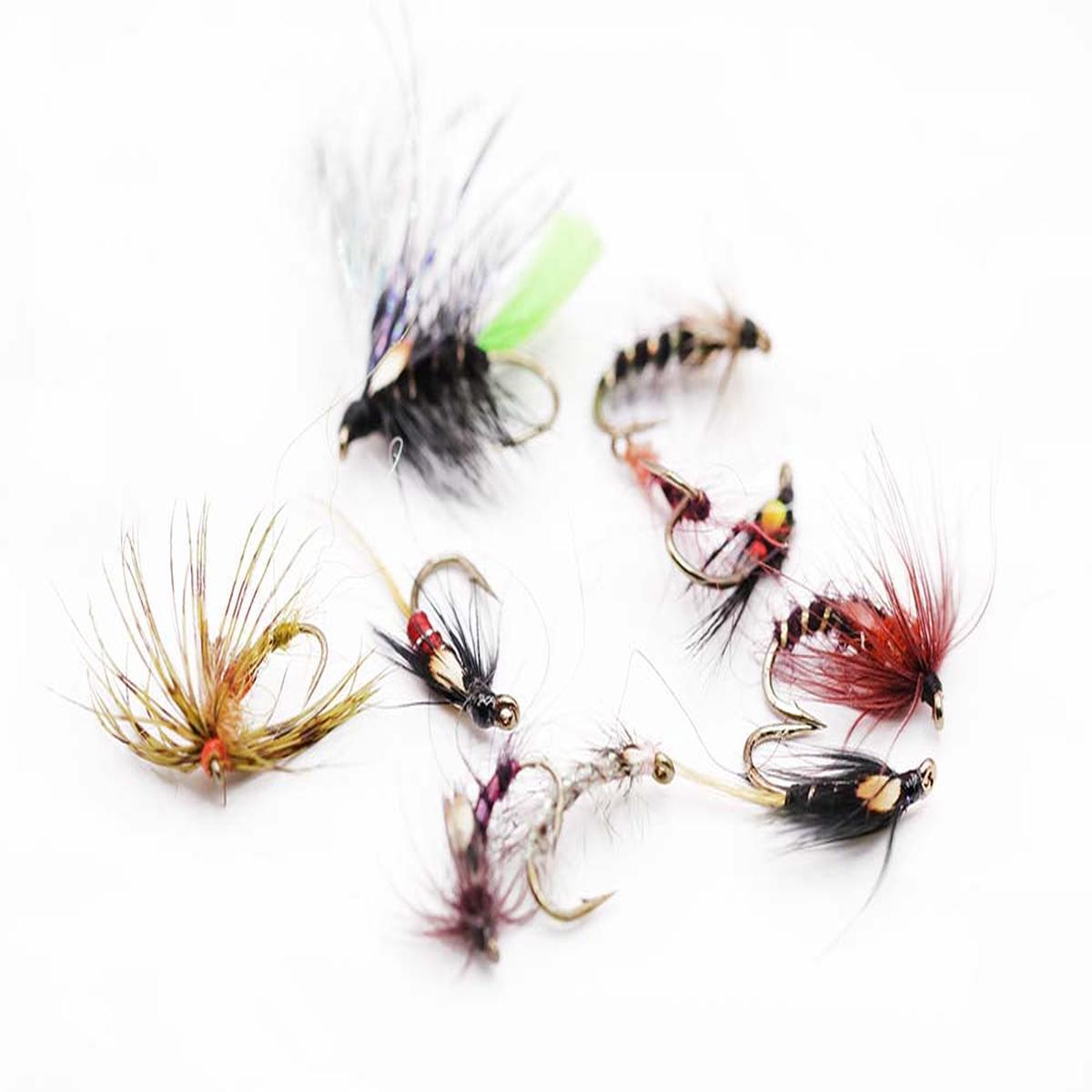 10 mixed wet flies