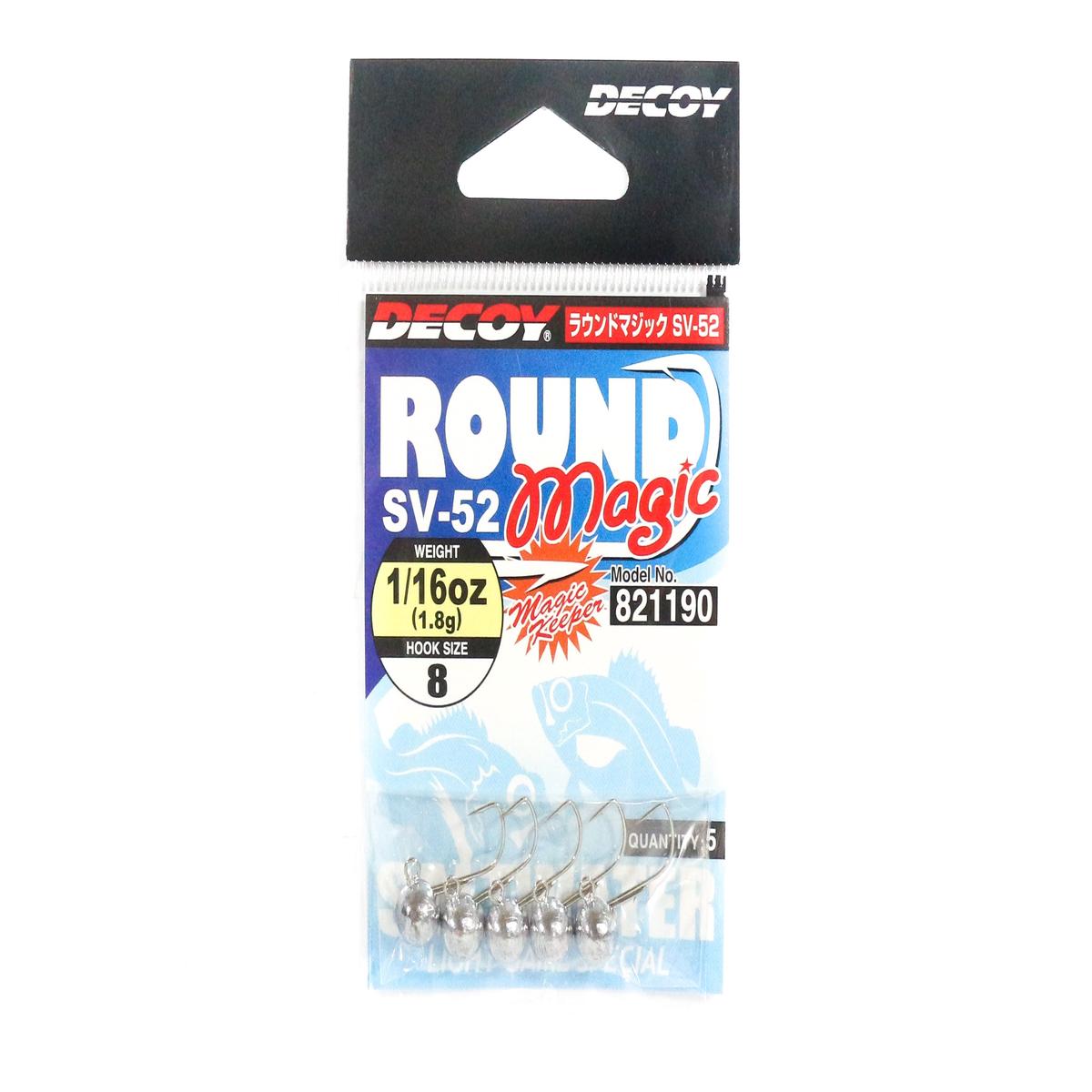 Decoy SV-52 Jig Head Round Magic Size 8 , 1/16 oz (1190)