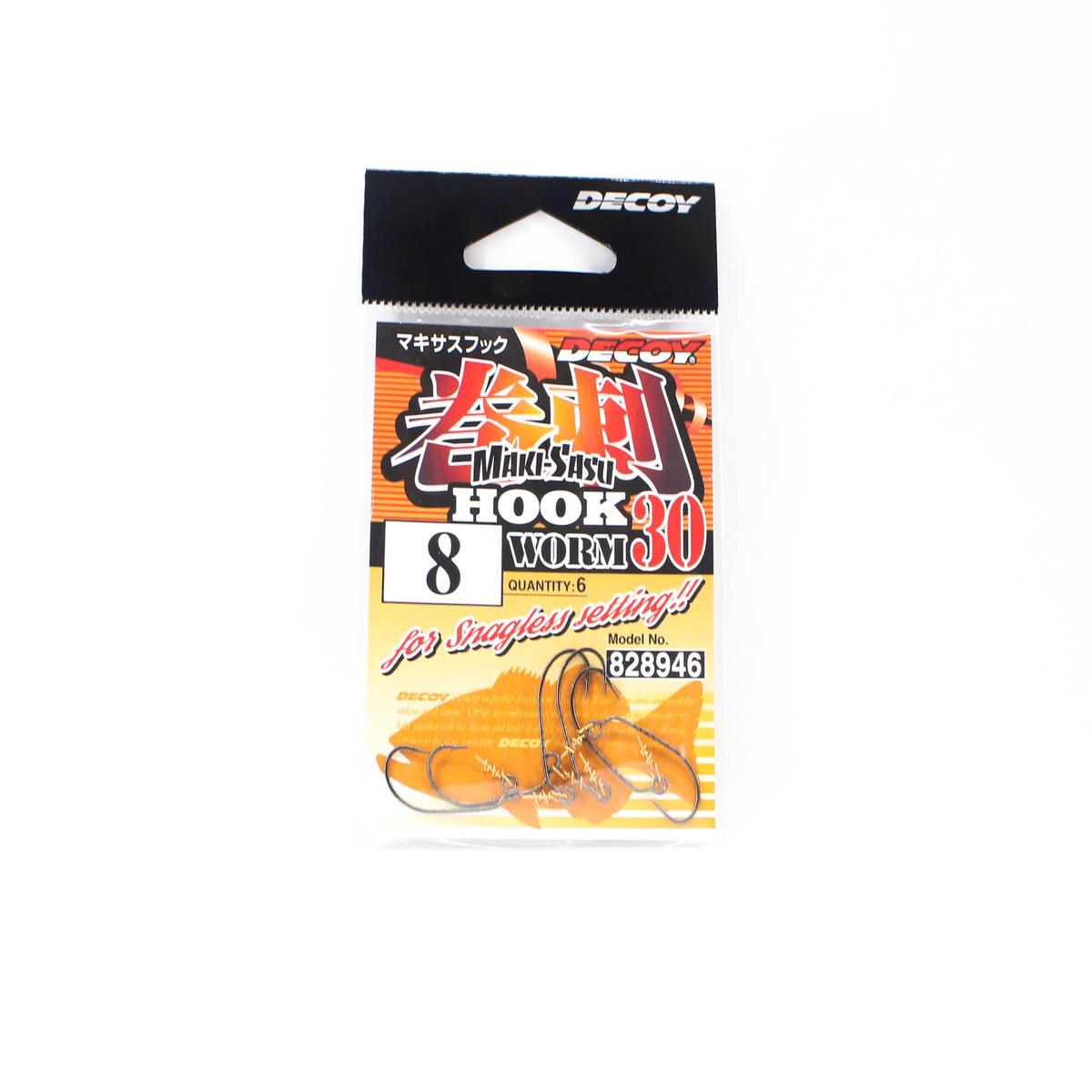 Decoy Worm 30 Makisasu Worm Hooks Size 8 (8946)