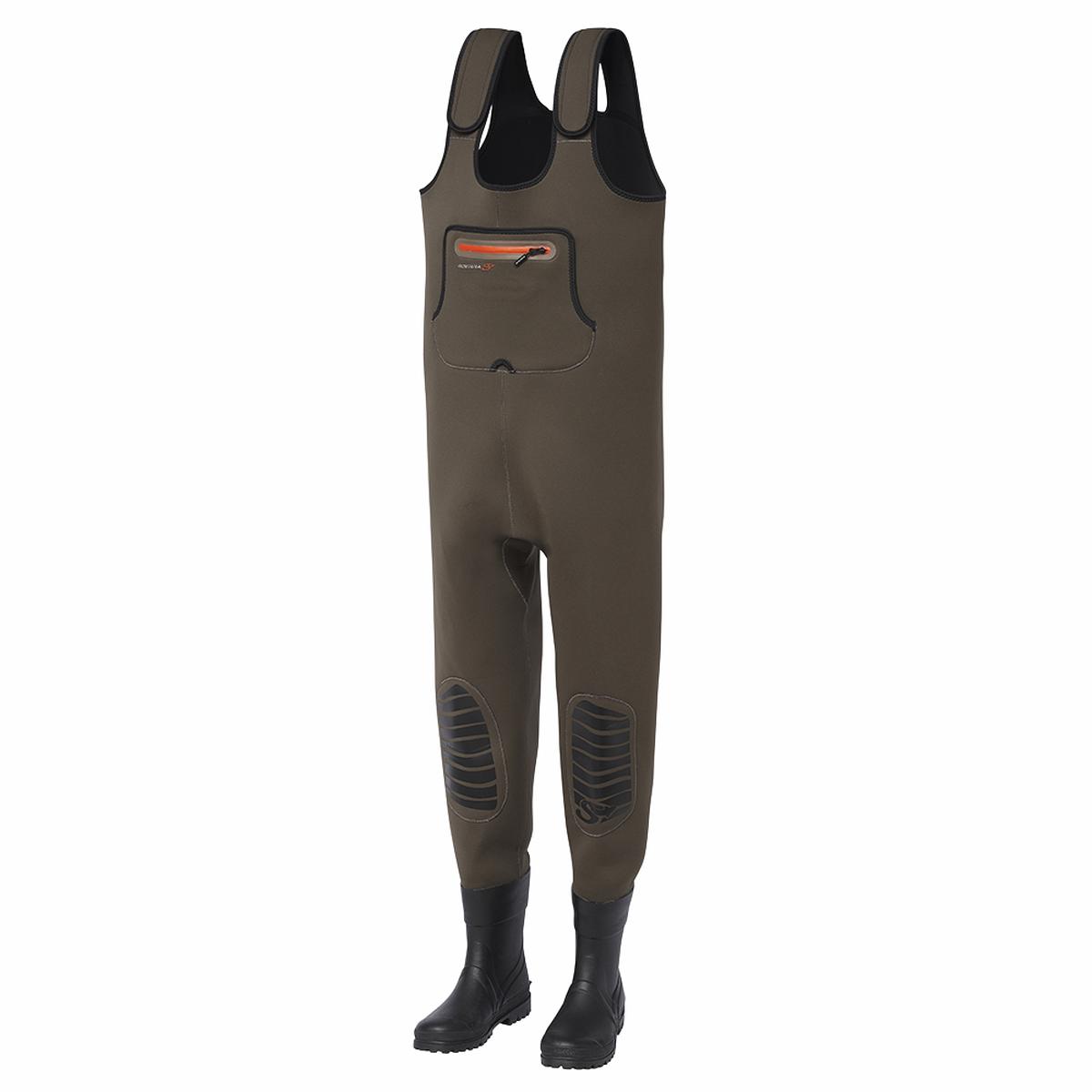 KENAI NEO 4MM CHEST BOOTFOOT CLEATED BROWN