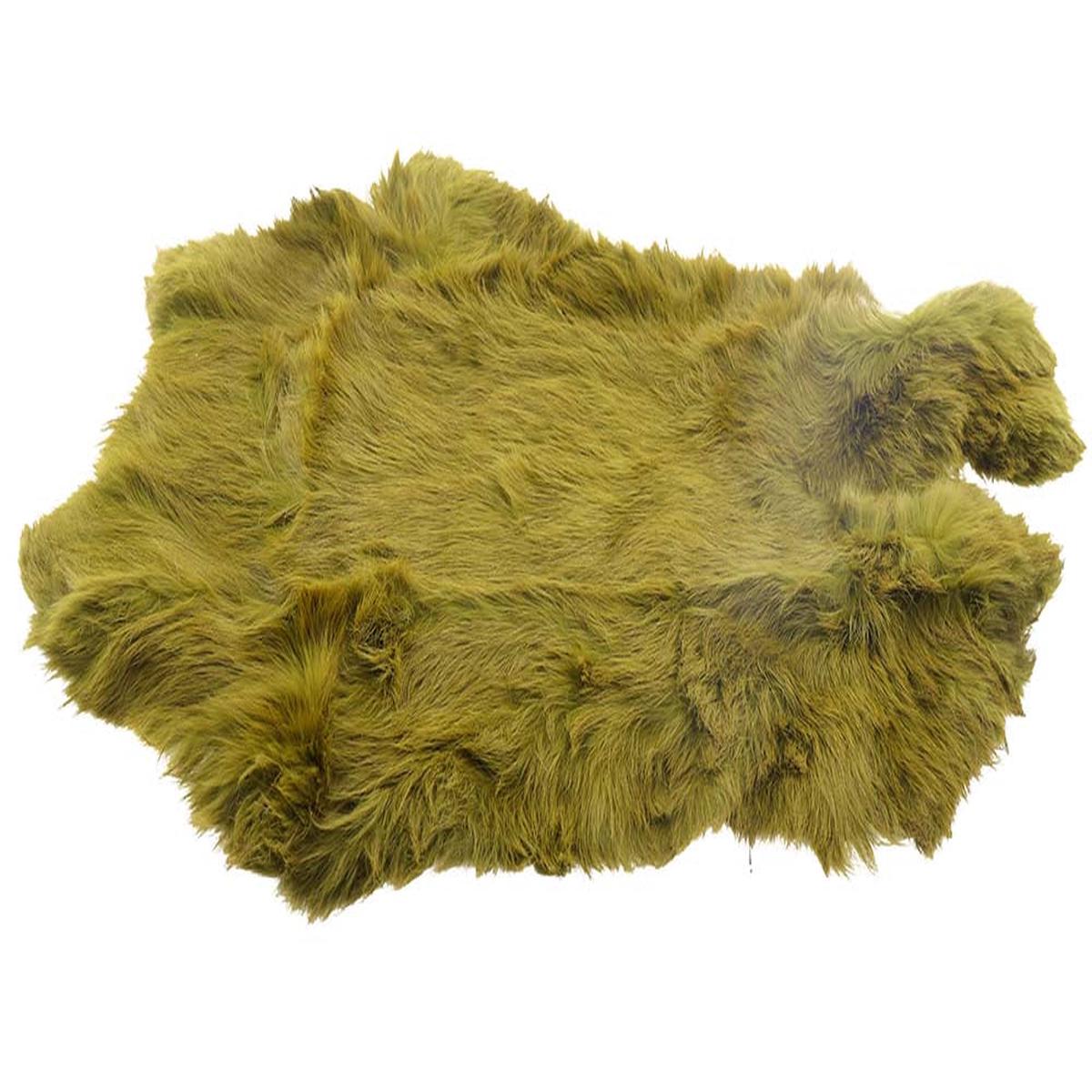 Whole Rabbit Pelts - Olive