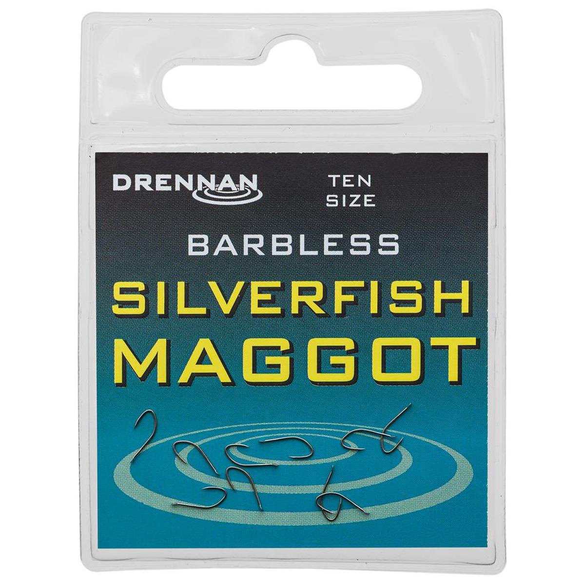 Drennan Silverfish Maggot Barbless Hooks