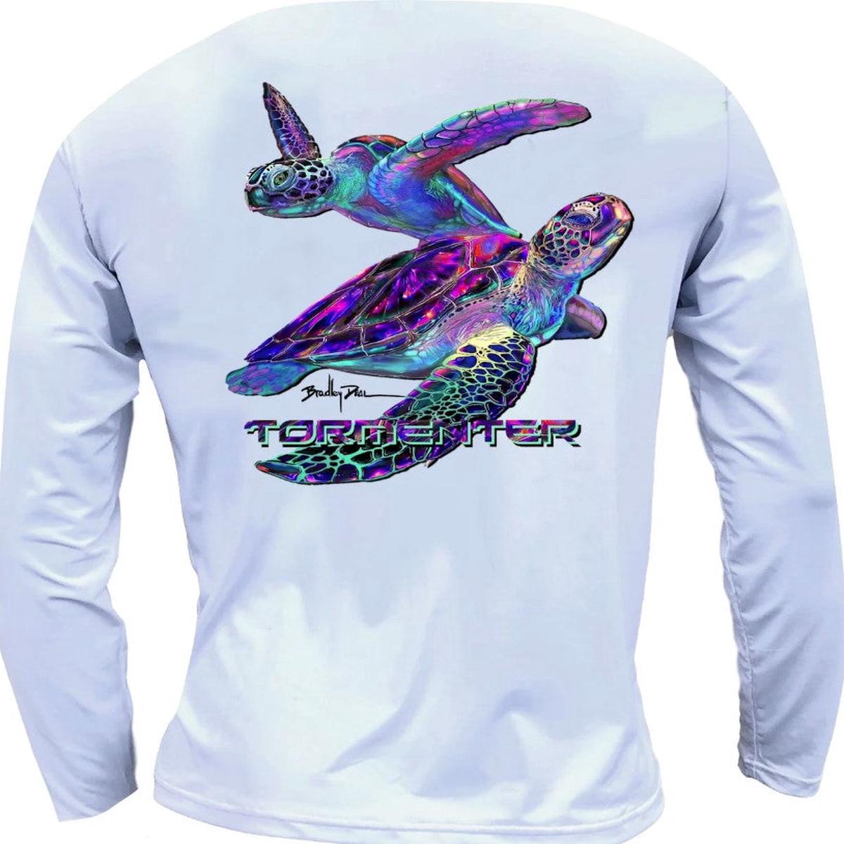 Tormenter Ocean Men's Performance Shirt- Turtles