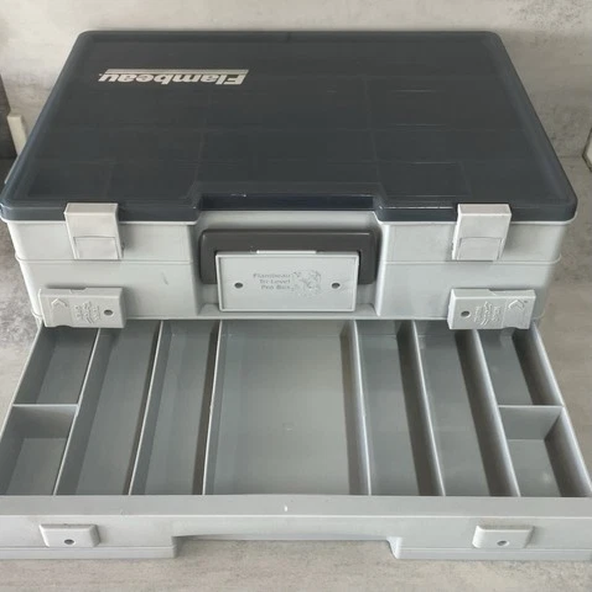 Flambeau 7580 Pro Tackle Box 36 Compartment Tri Level Fishing Storage Organizer