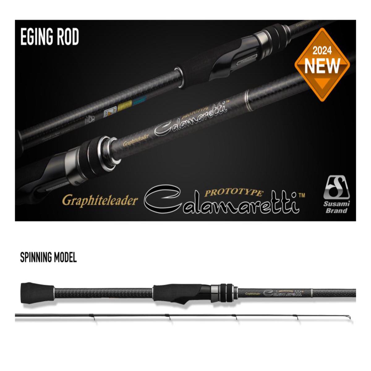 Graphiteleader Calamaretti Prototype 25GCALPS-6102ML/M-S 2 Pieces Spinning Rod