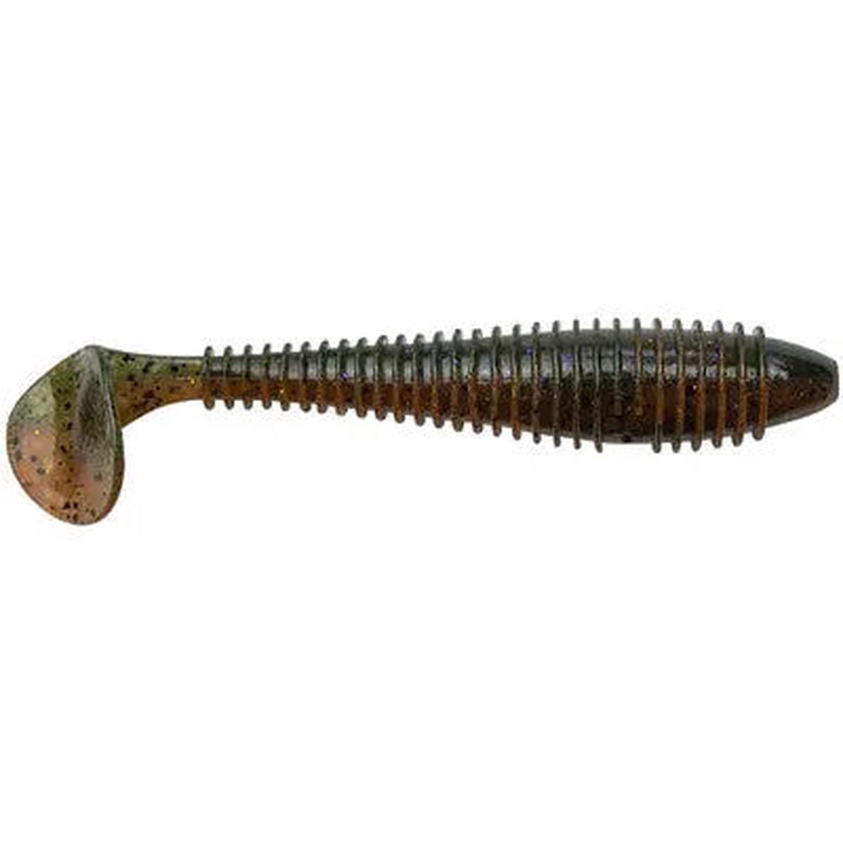 Keitech Fat Swing Impact - 3.8" Dark Goby 6pk